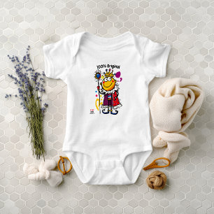 Rolig och färgrik kung-emoji för småbarn t shirt