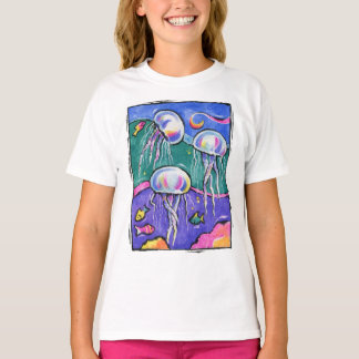 Rolig och färgrik manetT-tröja Tee Shirt