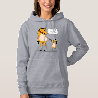Rolig och gullig stor häst och lite häst t shirt