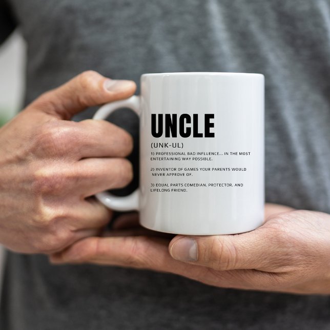 Rolig och hjärtlig definition av farbror kaffemugg (Skapare uppladdad)