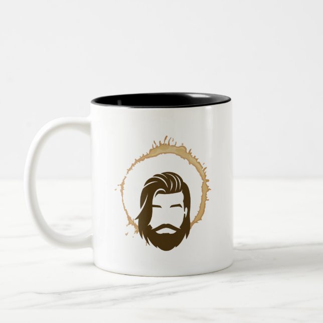 Rolig och inspirerande kaffemugge Två-Tonad mugg (Vänster)