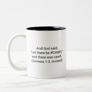 Rolig och inspirerande kaffemugge Två-Tonad mugg