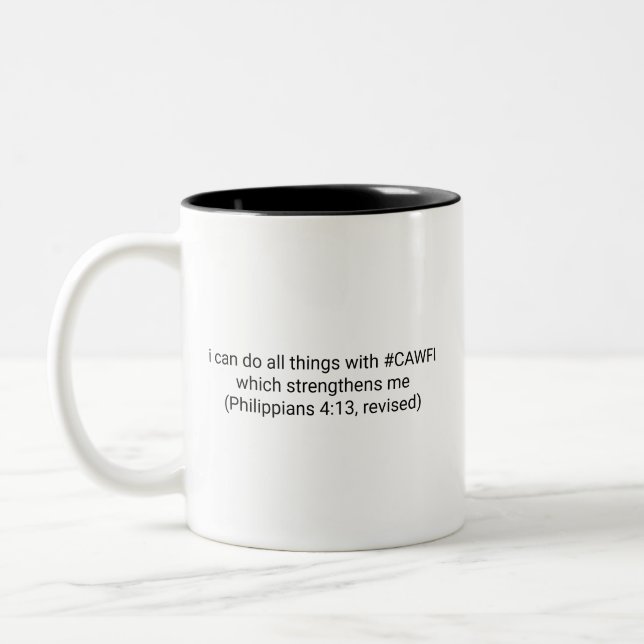 Rolig och inspirerande kaffemugge Två-Tonad mugg (Vänster)