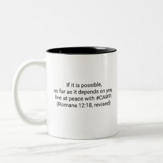 Rolig och inspirerande kaffemugge Två-Tonad mugg