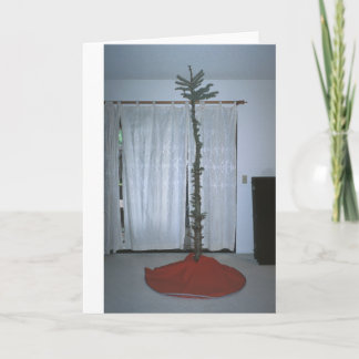 Rolig och kuslig julgran helgkort