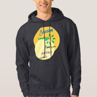 Rolig och kvick design på urdu om sarkasm hoodie