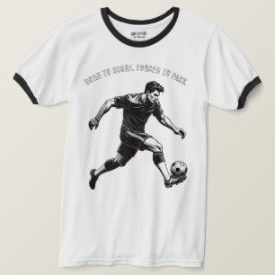 Rolig och motiverande fotbollströja t shirt