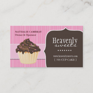 Rolig och nyckfull bagerivisitkort för muffin visitkort