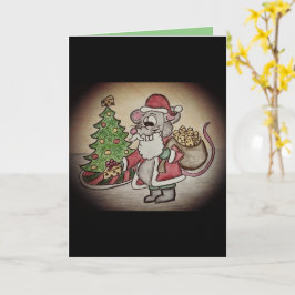 Rolig och sentimental julkort med jultomte kort