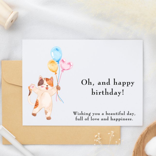 Rolig och söt födelsedagskort inbjudningar (Funny & Cute Birthday Card)