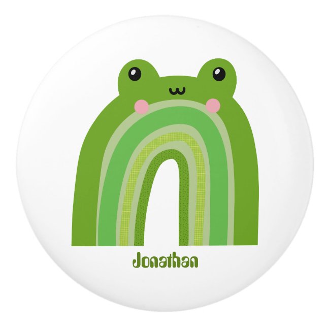 Rolig och söt groda regnbåge knopp (Framsidan)