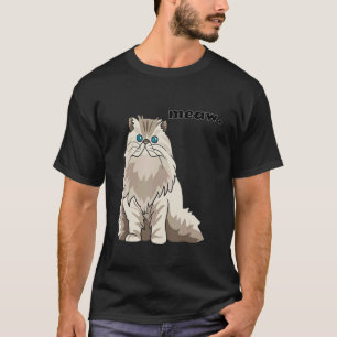 Rolig Och Söt Katt Humoristisk Djur T Shirt