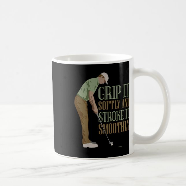 Rolig Och Taskig Golf - Drick Och Kör- Vuxen Humor Kaffemugg (Höger)