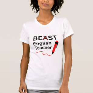 Rolig och tokig, bäst eller sämst engelsklärare tee