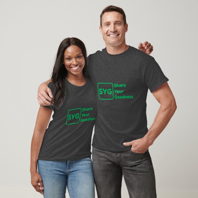 Rolig och trendig "Dela din godhet" T Shirt (Unisex)