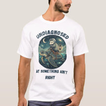 Rolig odiagnostiserad djur meme t-shirt