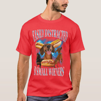Rolig Offensiv Dachshund Lätt Distraherad av Sma T Shirt