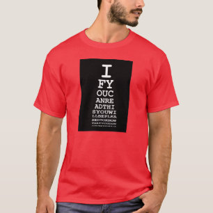 Rolig offensiv dyslexia t shirt