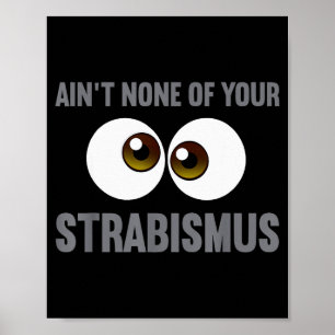 Rolig ögonkirurgdesign för män kvinnor skelning poster