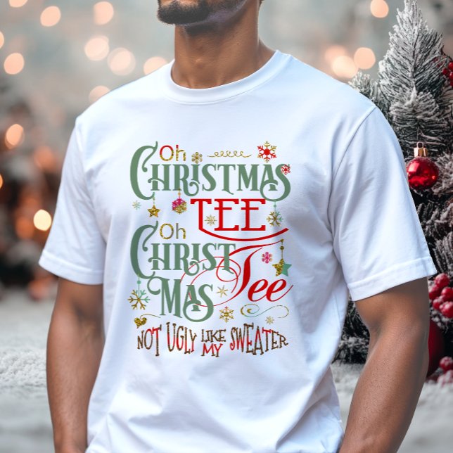 Rolig Oh Christmas Tee  ID463 (Skapare uppladdad)