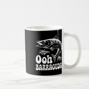 Rolig Ohh Barracuda Fiske För Rockmusikälskare Kaffemugg