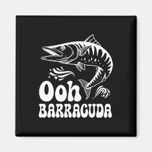 Rolig Ohh Barracuda Fiske För Rockmusikälskare Magnet