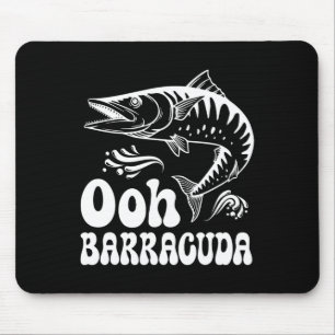Rolig Ohh Barracuda Fiske För Rockmusikälskare Musmatta