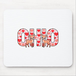 Rolig Ohio Hjort Midwestern Party O-h-i-o På Alla Musmatta
