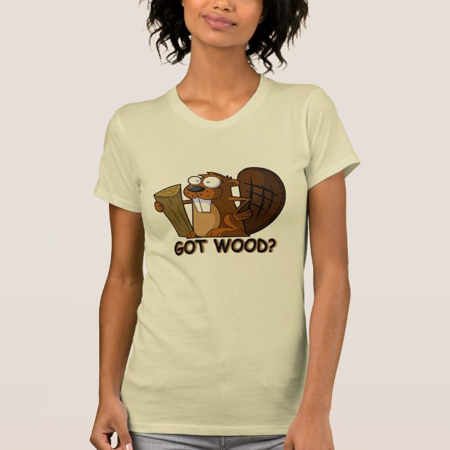 Rolig ohyfsad bäver t-shirt (Framsida)