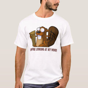 Rolig ohyfsad bäver tee shirt