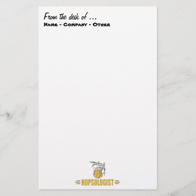 Rolig öl brevpapper (Framsida)