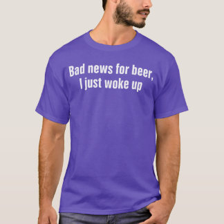 Rolig öl-drickande s Män Dåliga Nyheter för Öl vin T Shirt