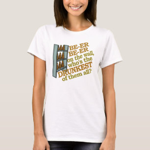 Rolig öl på väggen t-shirt