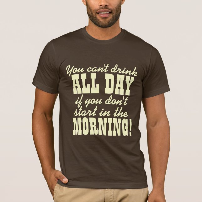 Rolig öl som dricker humor tee (Framsida)