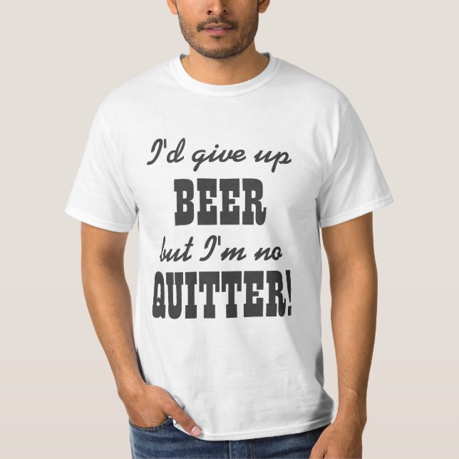 Rolig öl som dricker humor tee shirt (Framsida)