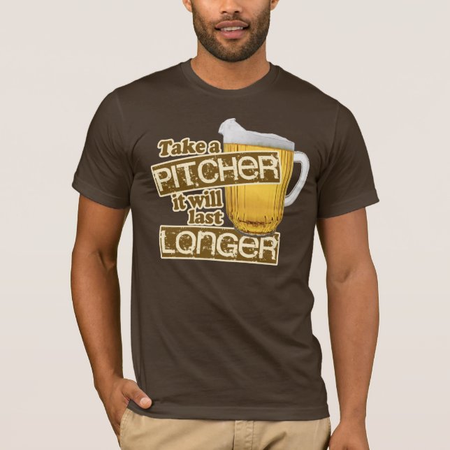 Rolig öl som dricker humor tee shirt (Framsida)