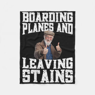 Rolig Olämplig Semesterdesign Framme på Flygplatse Fleecefilt