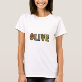 Rolig olivgrön mat för typografi för t-shirt