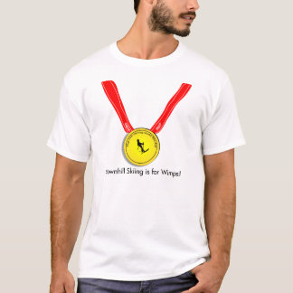 Rolig olympisk utförsåkningdesign t-shirt