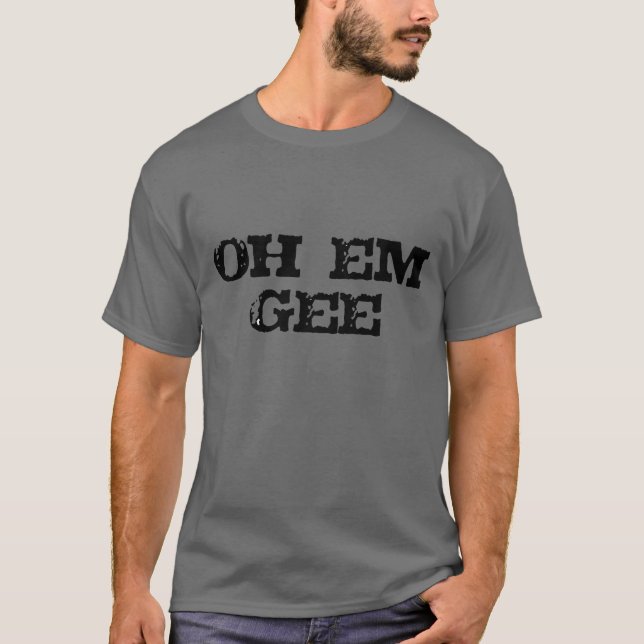 rolig omgoh em gee skolar t-skjorta design t shirt (Framsida)