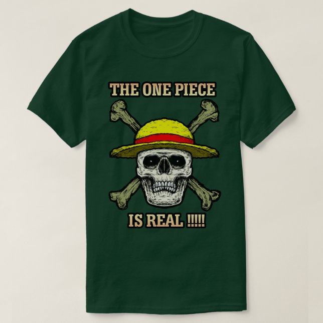 Rolig One Piece är verklig T Shirt (Design framsida)