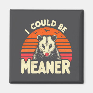 Rolig Opossum Jag Kunnat Vara Elakare Retro Ssum M Magnet