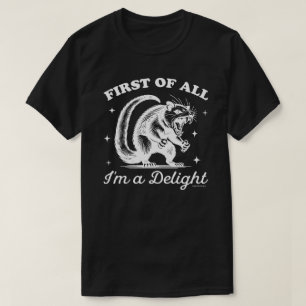 Rolig Opossum T-Shirt - Jag är en förtjusning