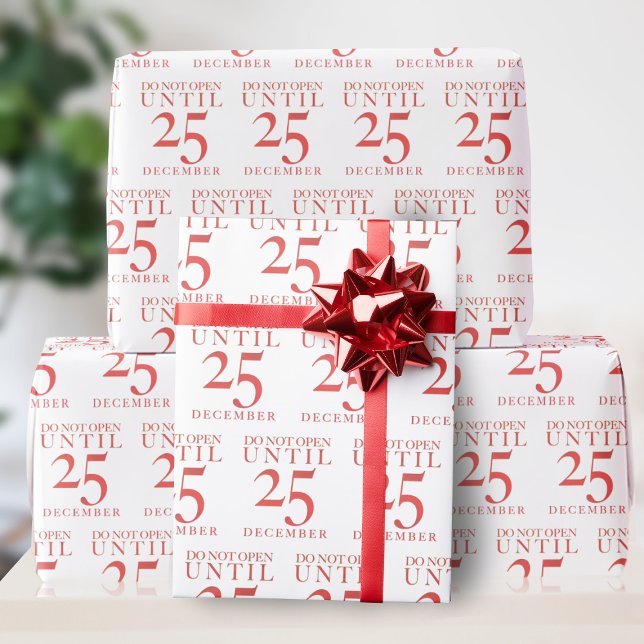 Rolig Öppna Inte Förrän Jul Presentpapper (No peeking! Do not open until December 25th. (also useful for birthdays too))