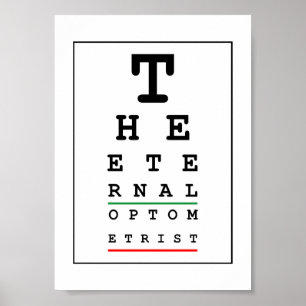 Rolig optiker poster