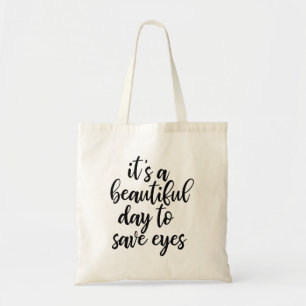 Rolig optiker slogans shoppingväska tygkasse