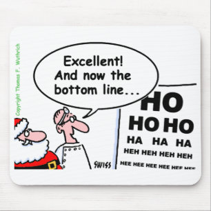 Rolig optometrikerOphthalmologistSanta tecknad Musmatta