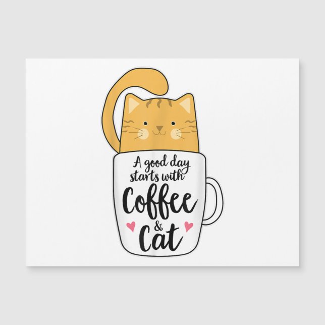 Rolig Orange Katt Kaffe Mugg Katt Älskare  (Framsida)