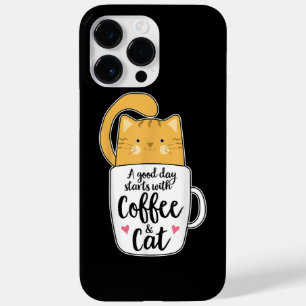 Rolig Orange Katt Kaffe Mugg Katt Älskare