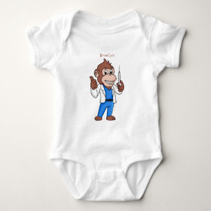 Rolig orangutang apa tecknad doktor t shirt